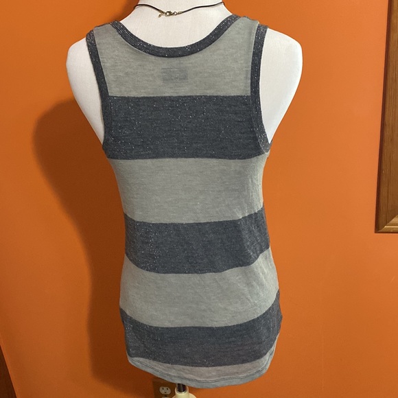 3/$19! Bundle of 2 Tank Tops: Black Tiger Tank + Striped Converse Top ~ Small - Picture 3 of 16